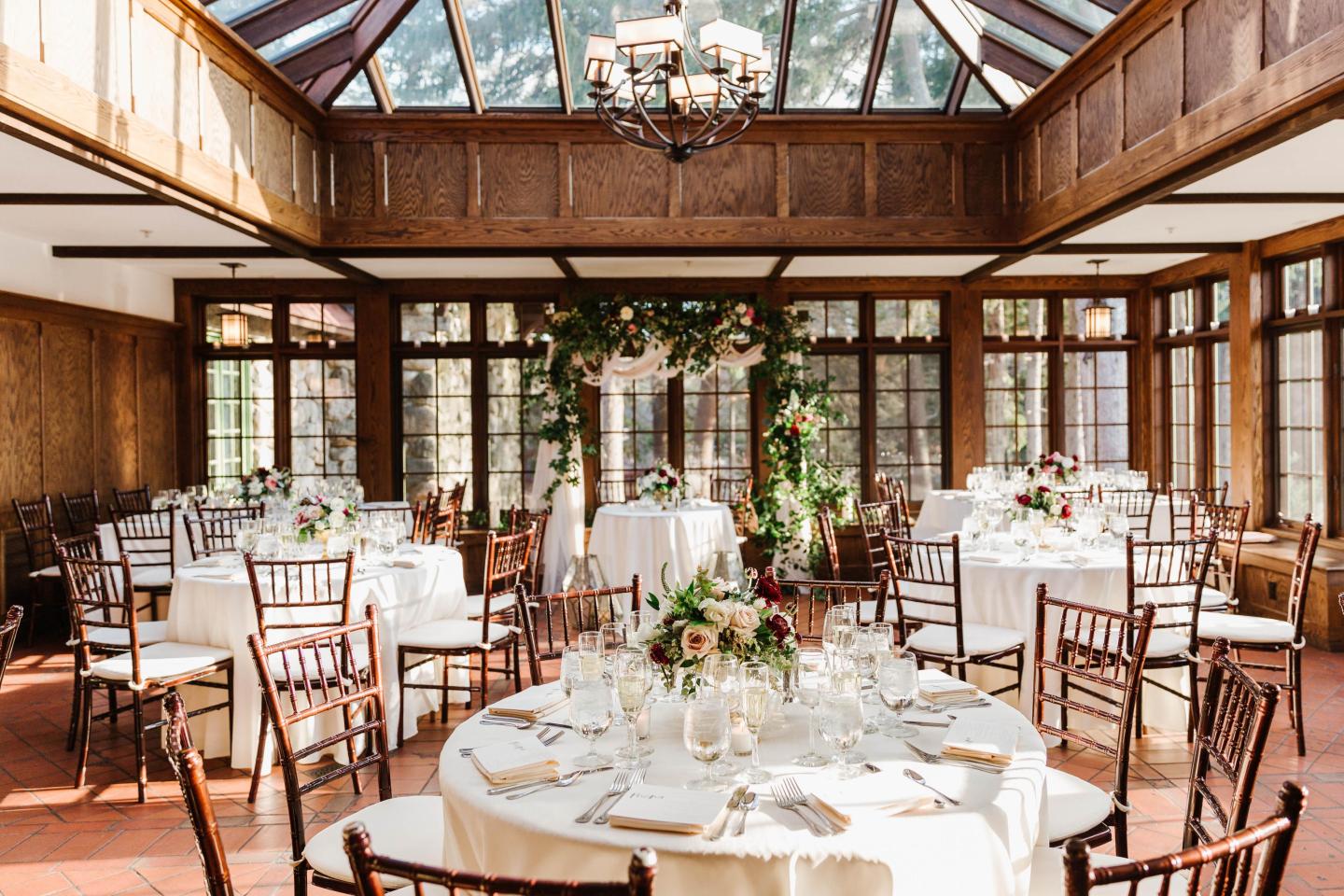 Wedding table setup