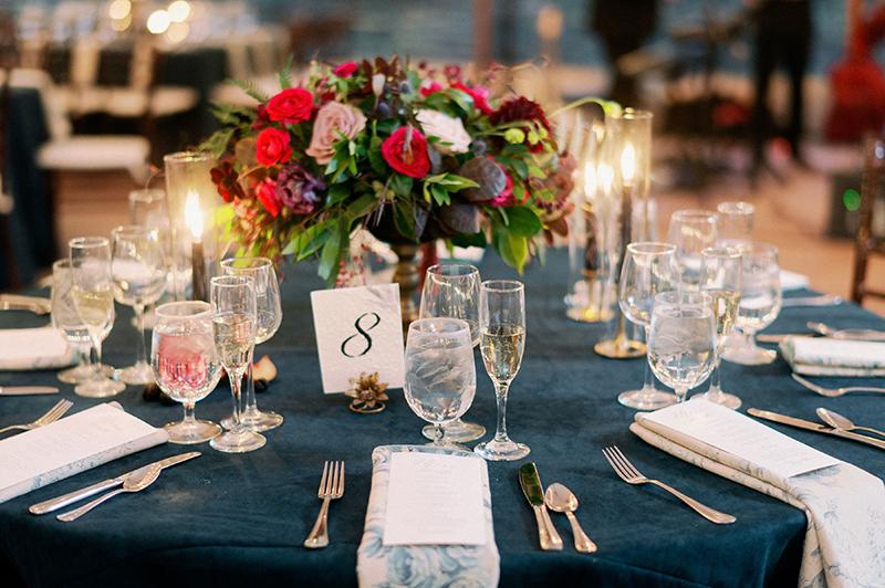 Wedding table settings