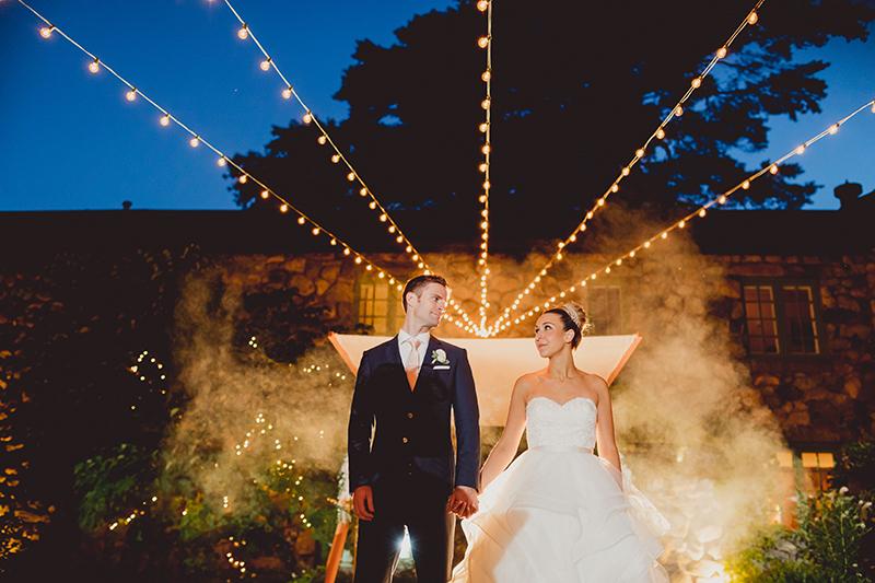 A bride and groom